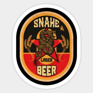 Snake Brewed Beer Sticker